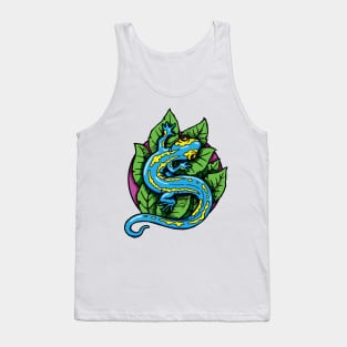 Blue Salamander Tank Top